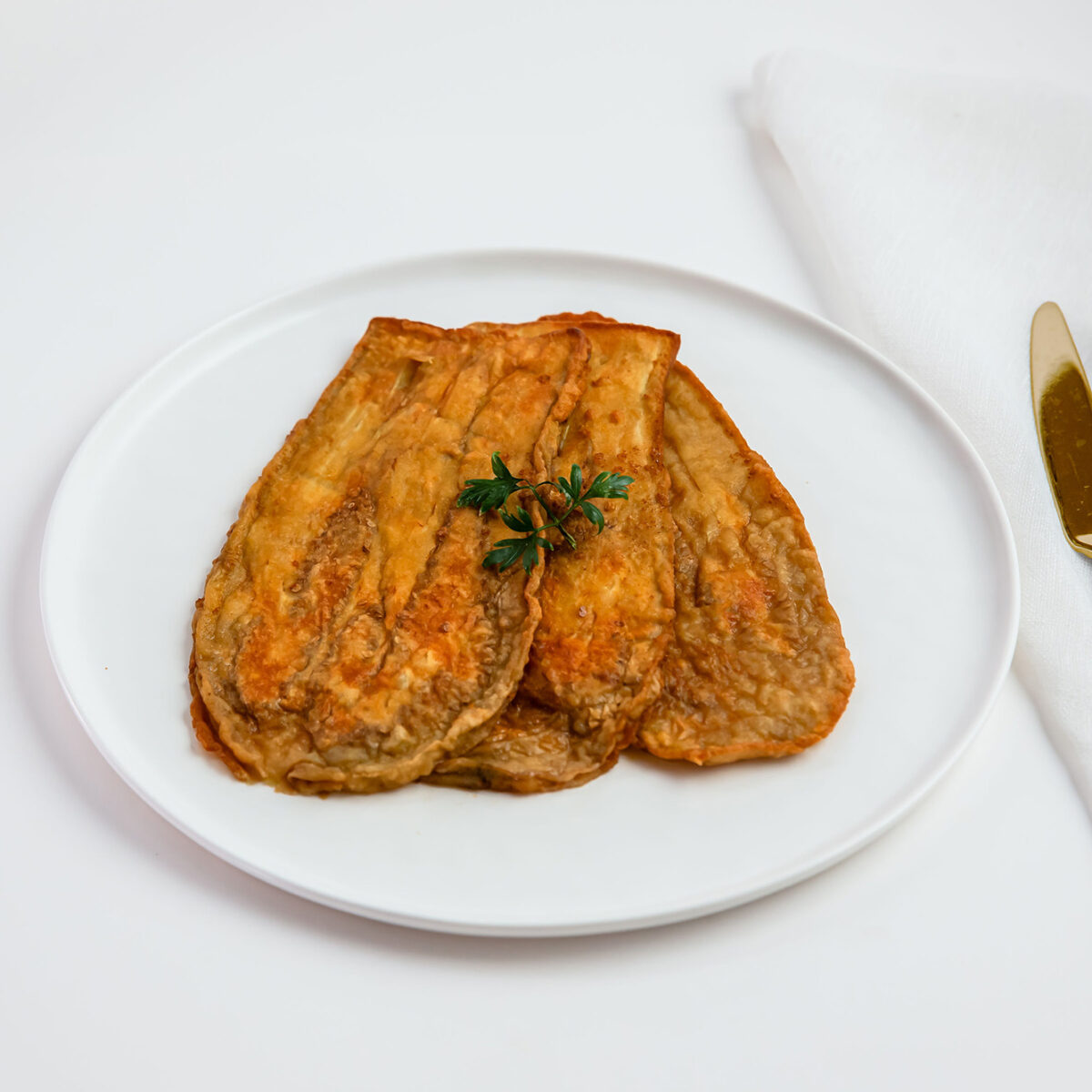 Egg Battered Egg plant Cutlet
