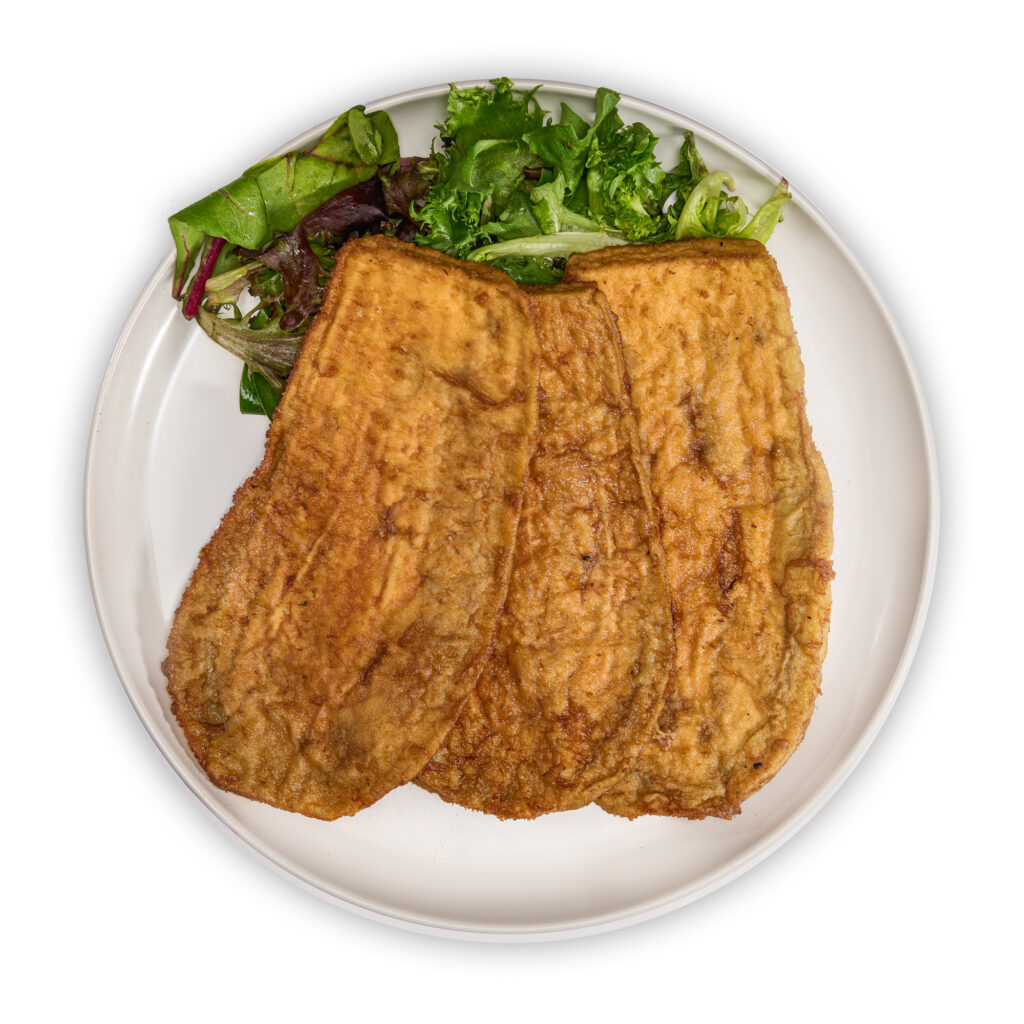 Egg Battered Eggplant Cutlet