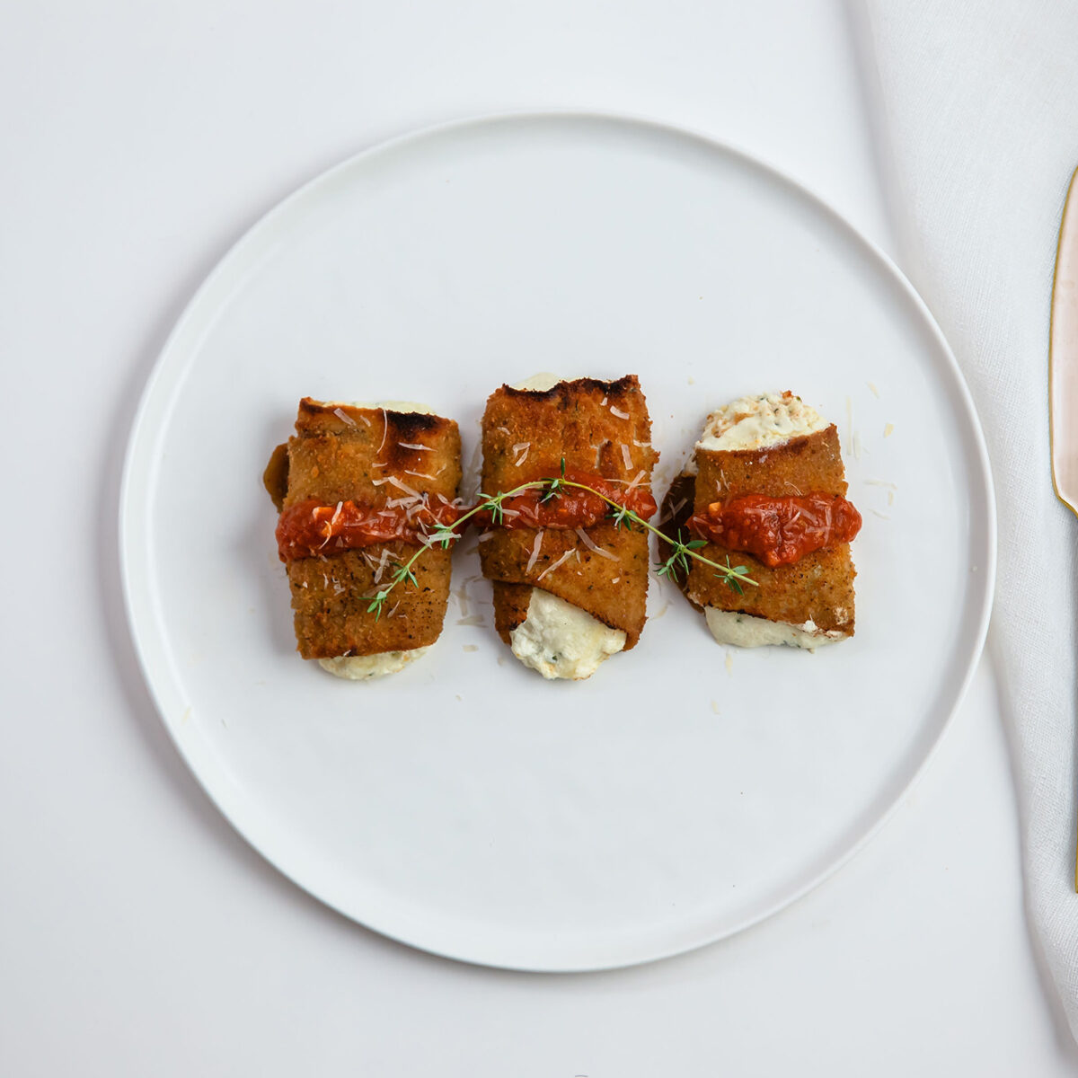 Eggplant Rollatini with Sauce