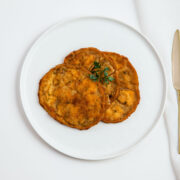 Round Eggplant Cutlet